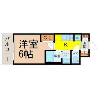 エステムコート名古屋新栄IIアリーナ【10階】の間取り