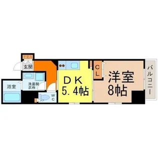 meLiv鶴舞【8階】の間取り