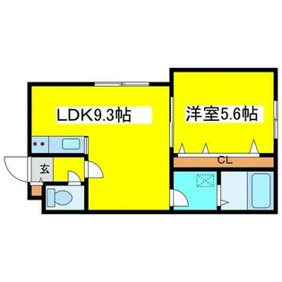 ファインド元町Ⅱ【201号室】の間取り