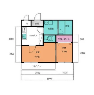 ロイヤル大成町2号館【303号室】の間取り