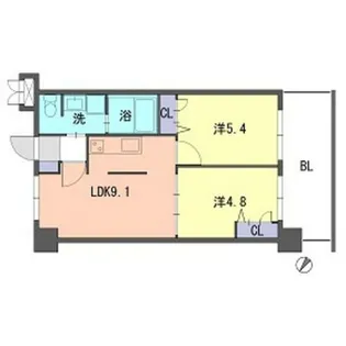 S-FORT福岡東【8階】の間取り