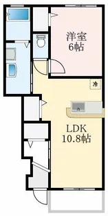 大阪府大阪狭山市茱萸木3丁目【アパート】の間取り
