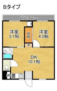リアライズ玉出【6階】の間取り