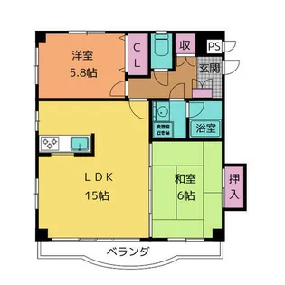 グランドゥール【2階】の間取り