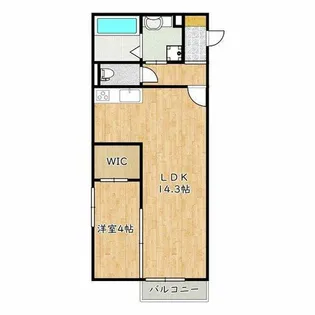 大阪府松原市松ケ丘2丁目【アパート】の間取り