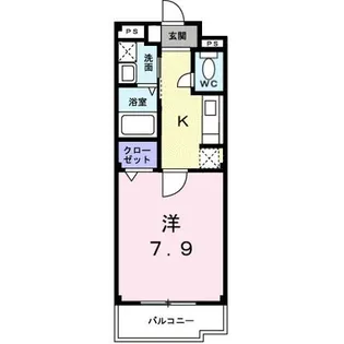 カルムアビタシオン大将軍Ⅱ【2階】の間取り