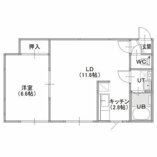 フロイデ24【2階】の間取り