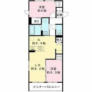 ティーメゾン グリシーヌ S棟【1階】の間取り