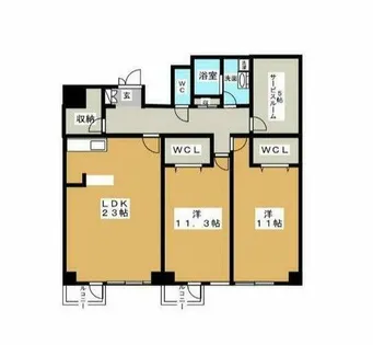 チサンマンション【4階】の間取り