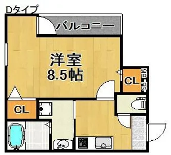 フジパレス中加賀屋Ⅱ番館【3階】の間取り