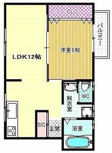 第1コーポ平野【2階】の間取り