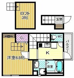 あんしん 高鷲08-1027【2階】の間取り