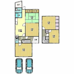 大阪府富田林市寺池台3丁目【一戸建】の間取り
