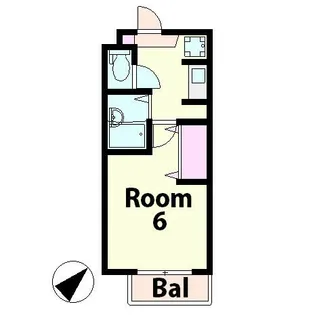 名坂ハイツ【2階】の間取り