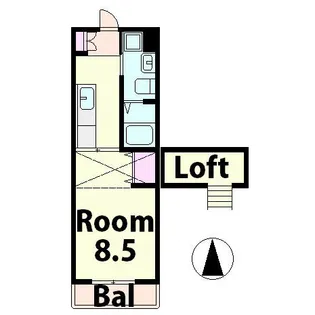 エアフォルク21【3階】の間取り