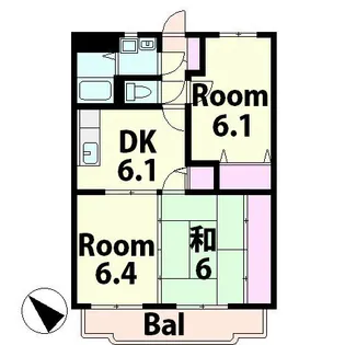 第一マンション【3階】の間取り