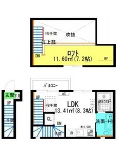 ACCOMMO岩塚【207号室】の間取り