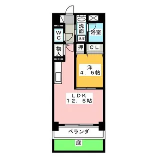 ヒヨシマンション【1階】の間取り