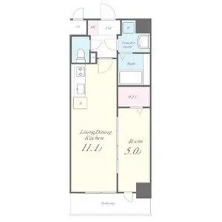 エスポワール黄金【602号室】の間取り