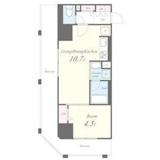 セイワパレス丸の内駅前【404号室】の間取り