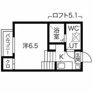 H&S黒川【2階】の間取り