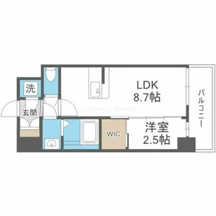 セレニテ新大阪グランデ ミリュー【8階】の間取り