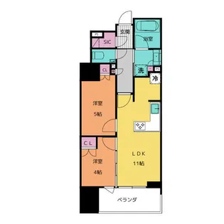 GRANPASEO名古屋伏見【904号室】の間取り