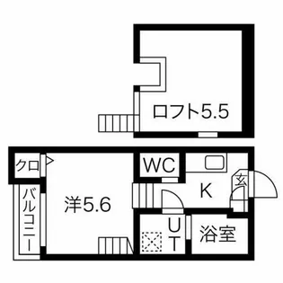 シャルムウチヤマ【1階】の間取り