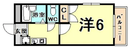 ワンズ仁川【2階】の間取り