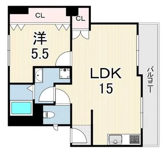 第一松並ハイツ【1階】の間取り