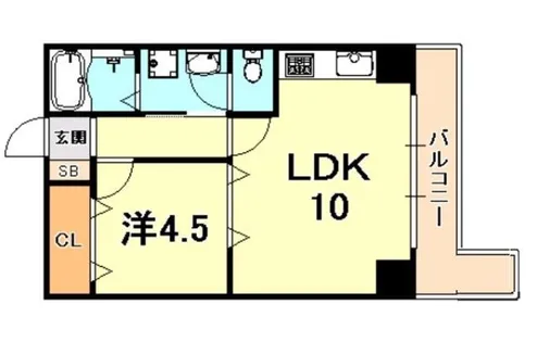 モアライフ住吉南【8階】の間取り