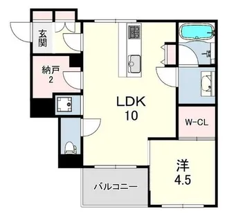 芦屋第一コーポラス【3階】の間取り