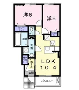 デュオ ルーチェ 2【1階】の間取り