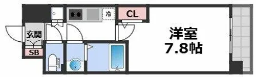 カーサレグラス城東セントラル【7階】の間取り