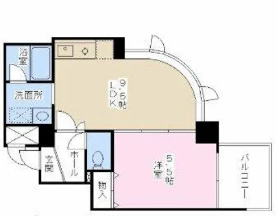 アルプス西梅田【2階】の間取り