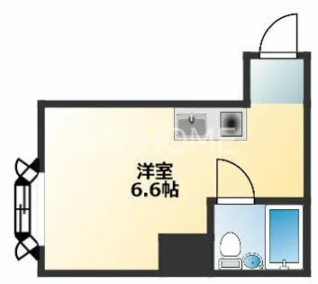 ファンターナ上本町【607号室】の間取り