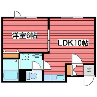 プエルト2000【202号室】の間取り