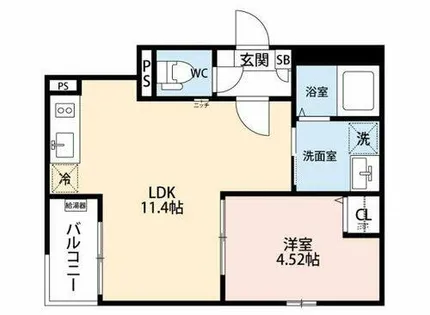 Jack uchisaiwaiⅠ【202号室】の間取り