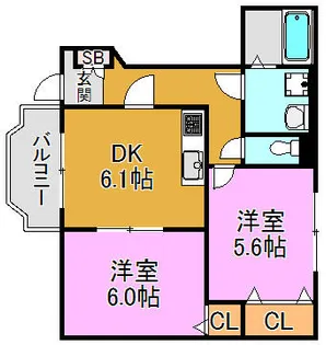 リメーンⅠ【1階】の間取り