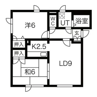 カーサ福士 Ⅰ【202号室】の間取り