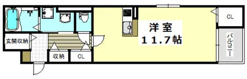 Animate Konishi【4階】の間取り