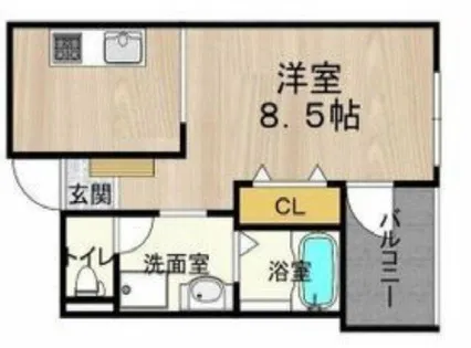 CITY SPIRE難波サウスタワー【4階】の間取り