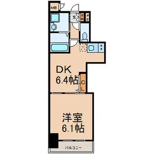 エステムプラザ名古屋駅前プライムタワー【7階】の間取り