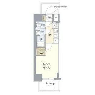 エスリード栄エステージ【5階】の間取り