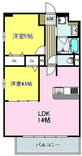 ソシア千里丘【6階】の間取り