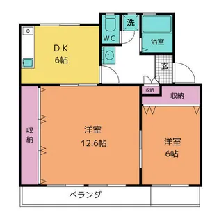 石川マンション【1階】の間取り