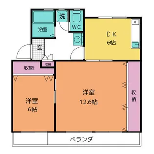 石川マンション【2階】の間取り