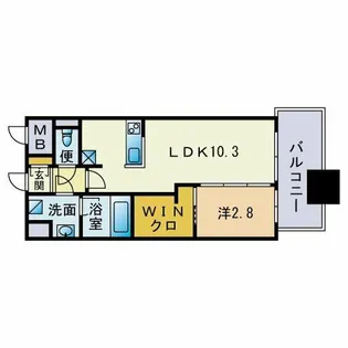 ブラン・スタイル博多【6階】の間取り