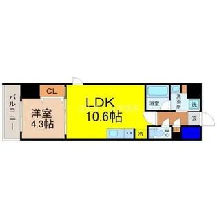 プロシード池下【10階】の間取り