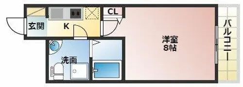 SERENiTE江坂四番館【7階】の間取り
